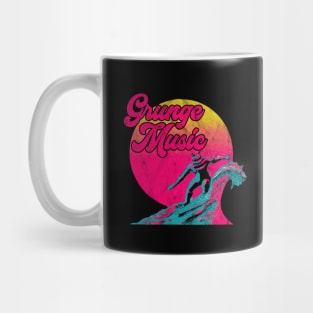 Grunge Music Sythnwave 80s 90s Mug